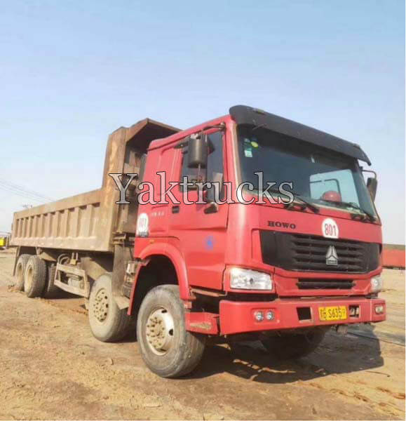 Second Hand Dump Truck HOWO 7 340HP 2011 8x4 Euro III