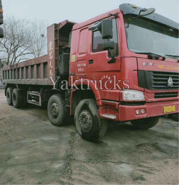 Second Hand Dumper Trucks For Sale HOWO 7 380HP 2013 8×4  Euro III