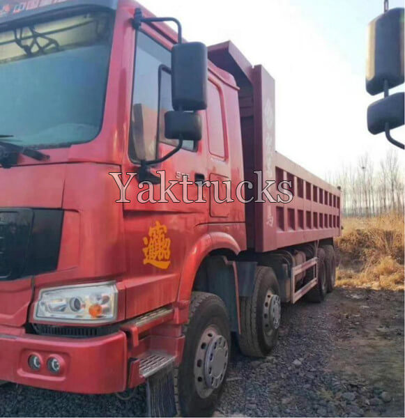 Used Dump Truck  HOWO 7 380HP 2012 8×4  Euro III