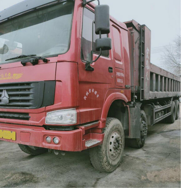 Used dump truck howo 7 380 HP 2013 year 8x4 Euro III