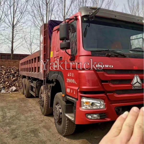 Used dump truck howo 7 380HP 2016 year 8x4 Euro IV