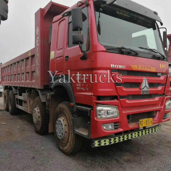 Used Dump Truck HOWO 380HP 2017 Year 8×4  Euro IV