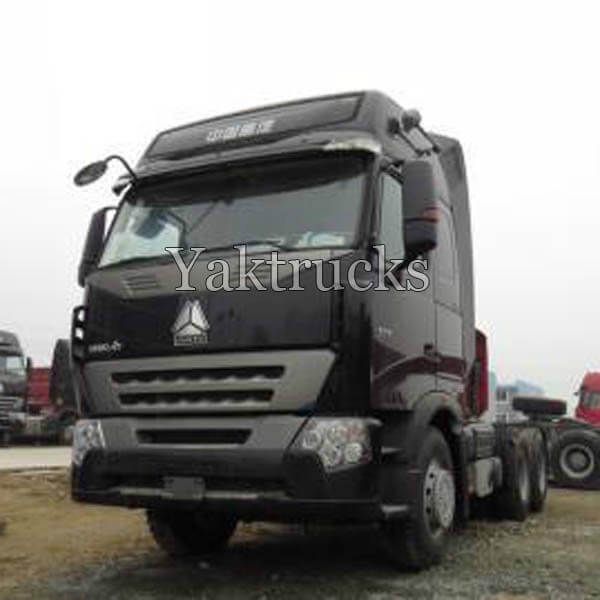 Second Hand Diesel Tractor Trucks For Sale HOWO A7 380HP 2013 year 6×4  Euro III