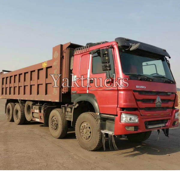 Used Diesel Dump Trucks For Sale HOWO A7 380HP 2017 year 8×4  Euro IV