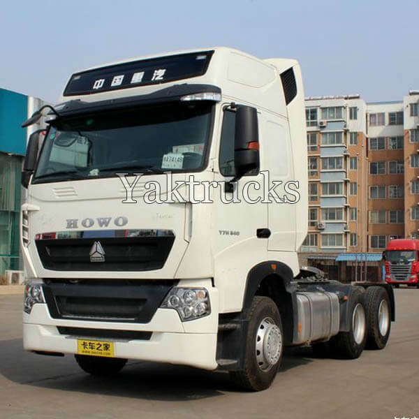 Second Hand Semi Truck Tractor Cost  HOWO T7H 540HP 2014 year 6X4 Euro IV