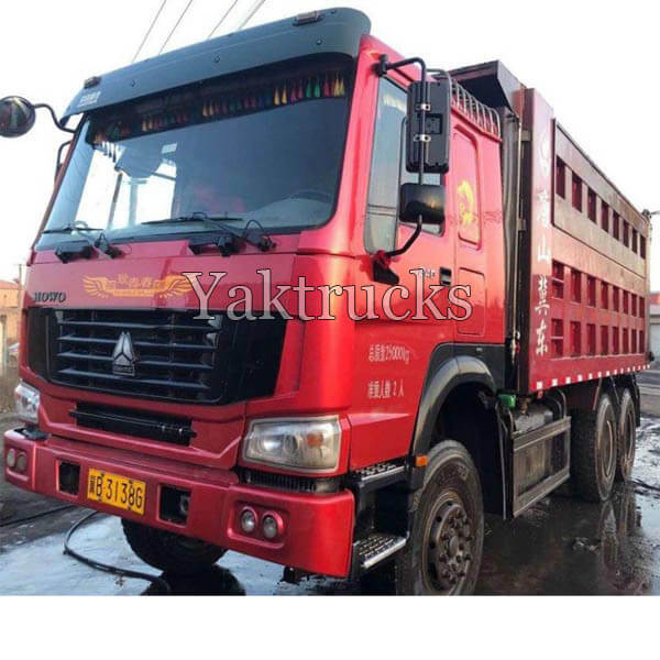 Used dump truck howo A7 340HP 2014 year 6x4 Euro IV