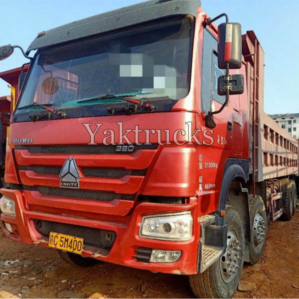Buy Used Tipper Truck Price T7H 390HP 2016 Year 8×4  Euro IV