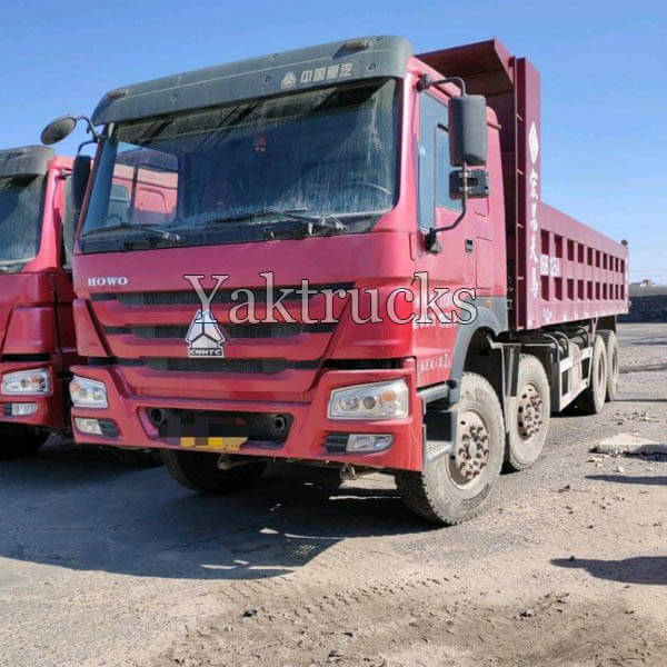 Used Quad Axle Dump Trucks For Sale  HOWO 7 380HP 2015 Year 8×4  Euro IV