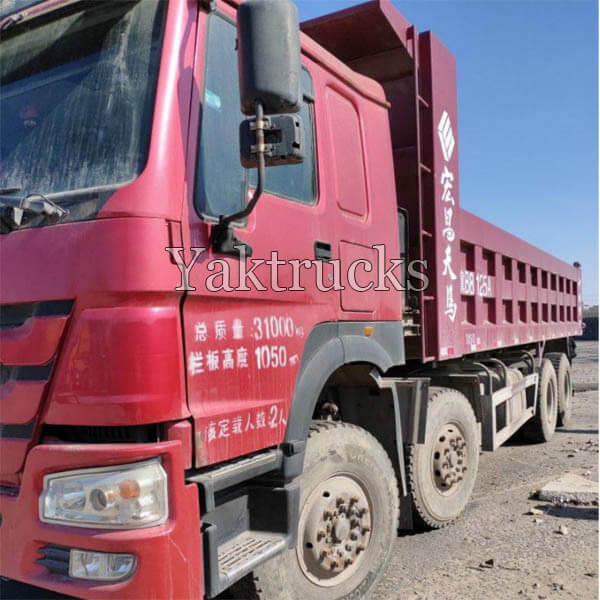 Used dump truck howo 7 380HP 2015 year 8x4 Euro IV