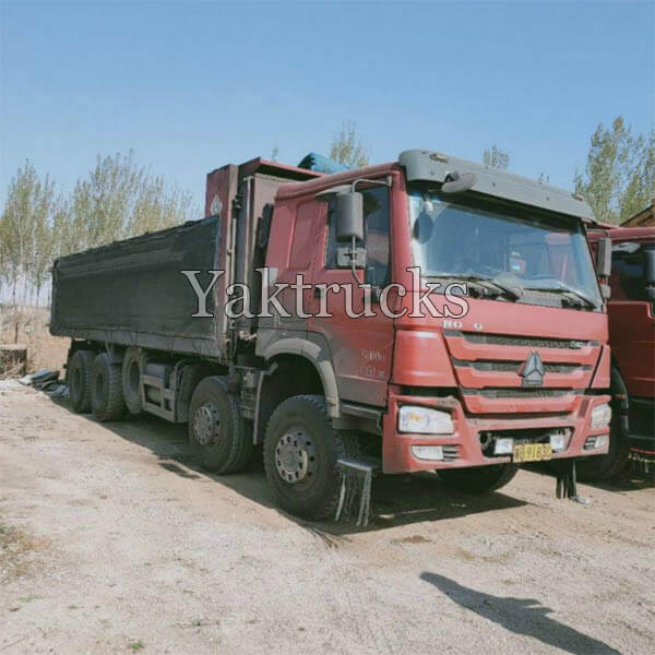 Used Heavy Duty Dump Truck  HOWO 7 380HP 2015 year 8×4  Euro IV