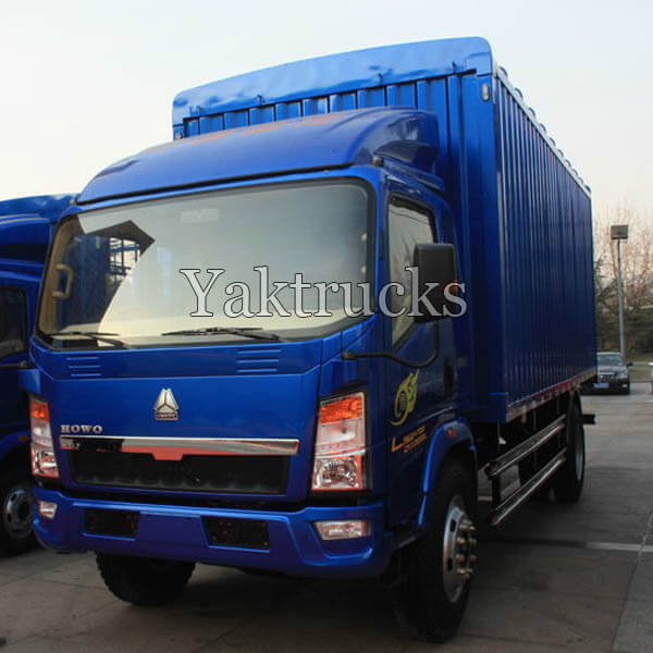 Sinotruk HOWO 140 Horsepower 4X2 Van Cargo truck