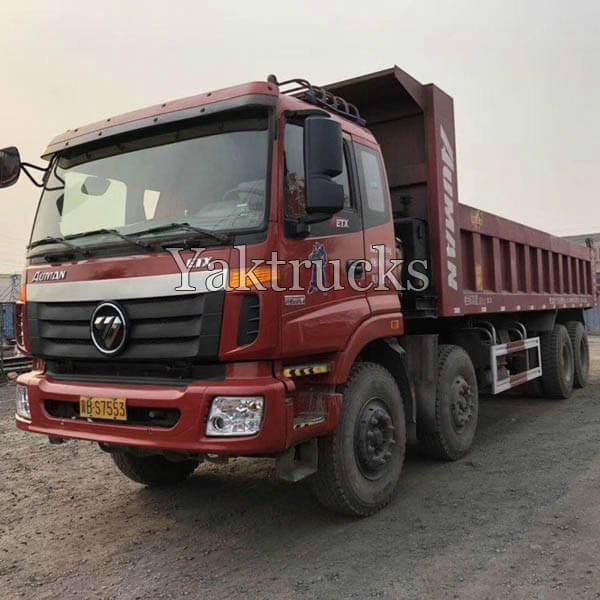 Foton Auman  ETX 9 Series Heavy Truck 380 Horsepower 8X4 8m LNG Dump Truck