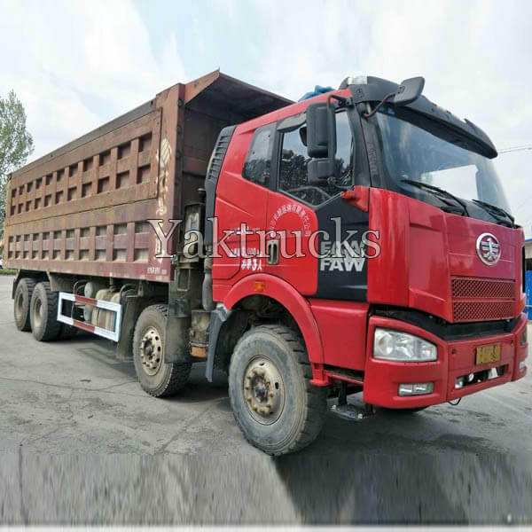 FAW J6P heavy truck 390 Horsepower 8X4 dump truck Chassis