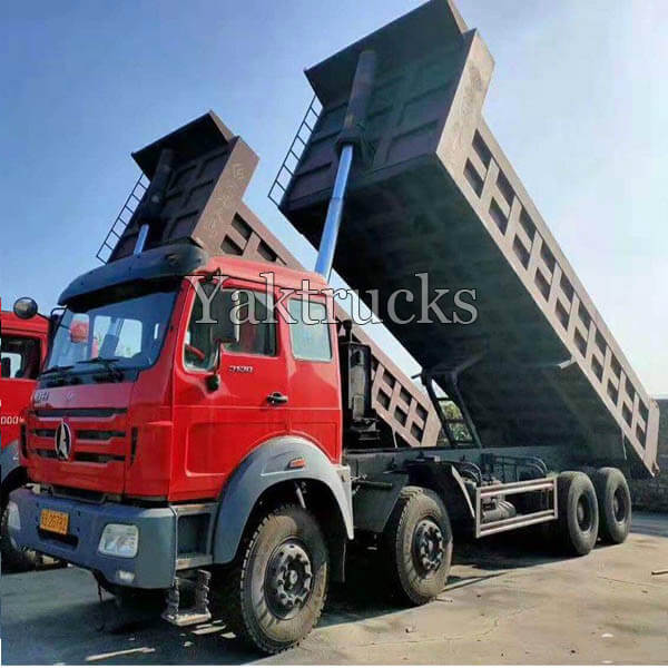 Beiben V3M heavy truck Lightweight   version 350 Horsepower 8X4  7.4m dump truck