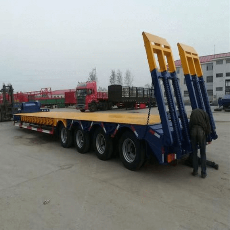 4 Axles 150 Ton Lowbed Trailer Price