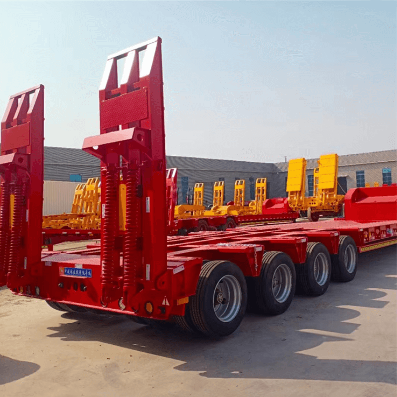 4 Axles Lowbed Trailer China